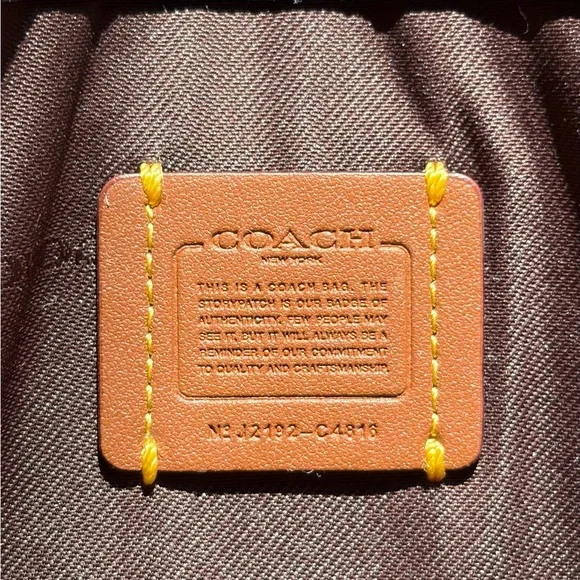 Coach Noa Pop Up Messenger Crossbody Black Leather C4816 - Picture 8 of 17